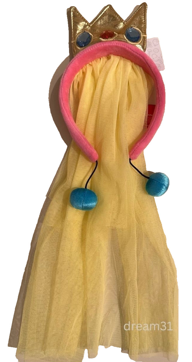 NWT Universal Studios Epic Universe Super Nintendo World Princess Peach Headband