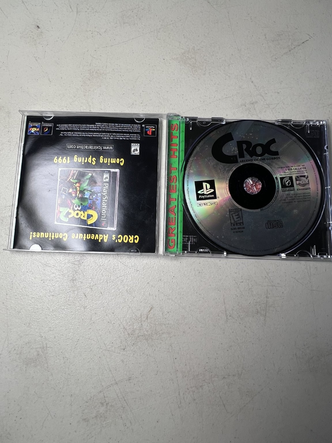 Croc Legend of the Gobbos Greatest Hits PlayStation Video Game 3D Platformer