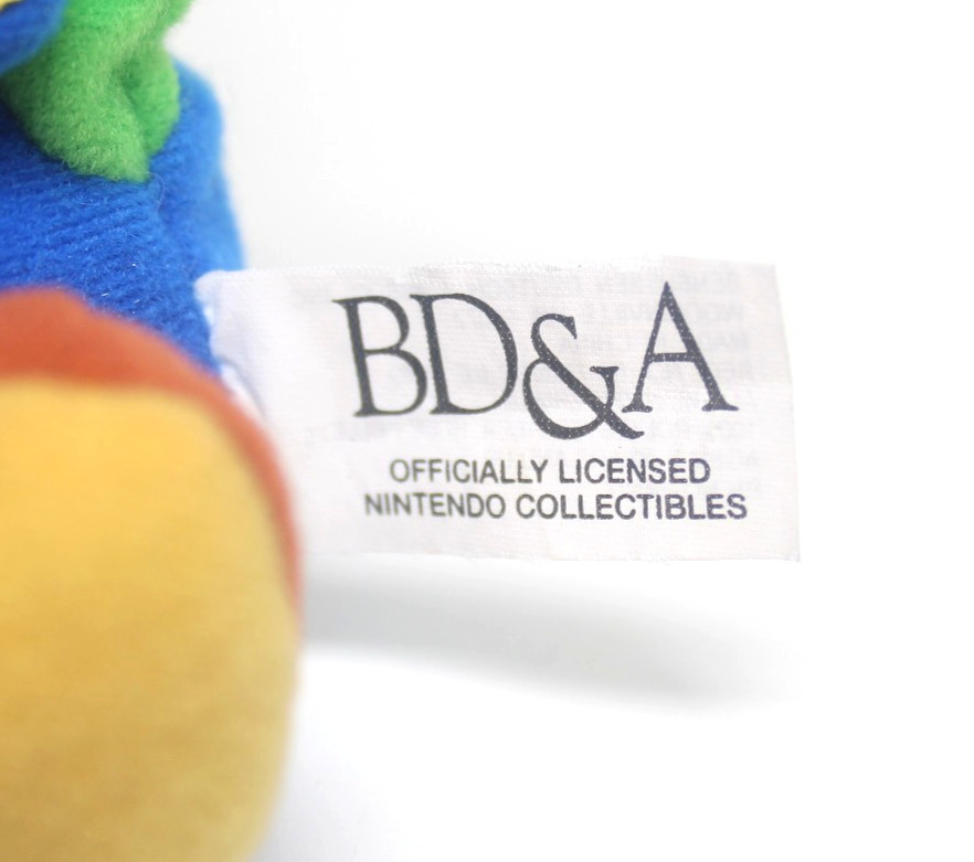 Vintage Nintendo 64 Luigi Beanbag Plush Doll + Hang & Tush Tag (BD&A, 1997)