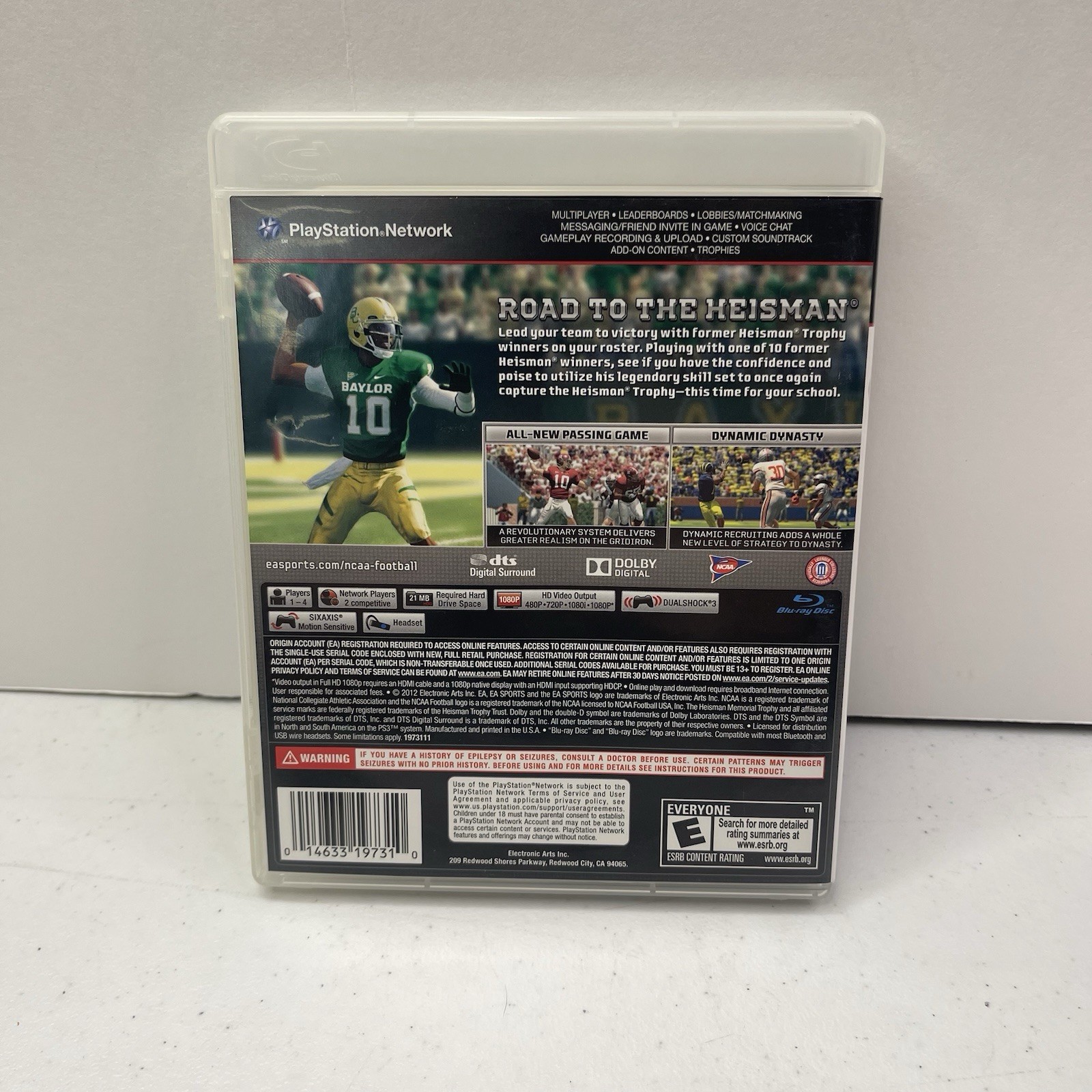NCAA Football 13 (Sony PlayStation 3, 2012) CIB Complete Tested VGC