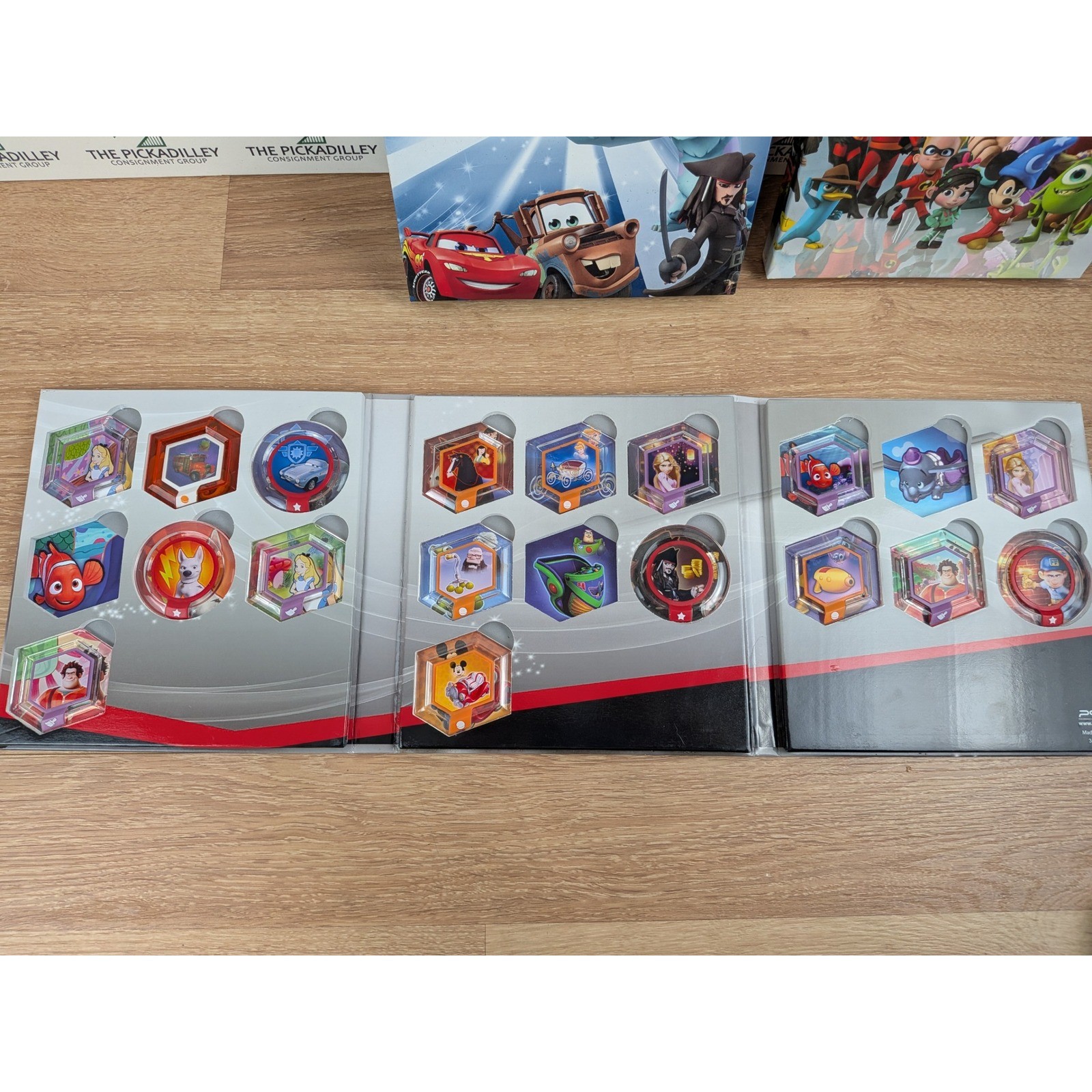 Disney Infinity Power Disc Albums Incomplete & GameStop Game Guide Bundle