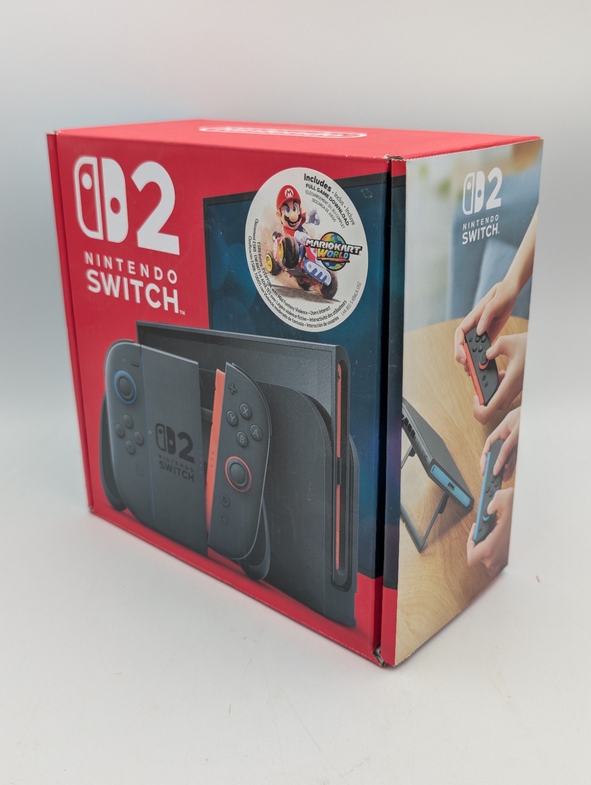 Nintendo Switch 2 EMPTY BOX Only w Insert Paperwork Cardboard Sleeves Mario Kart