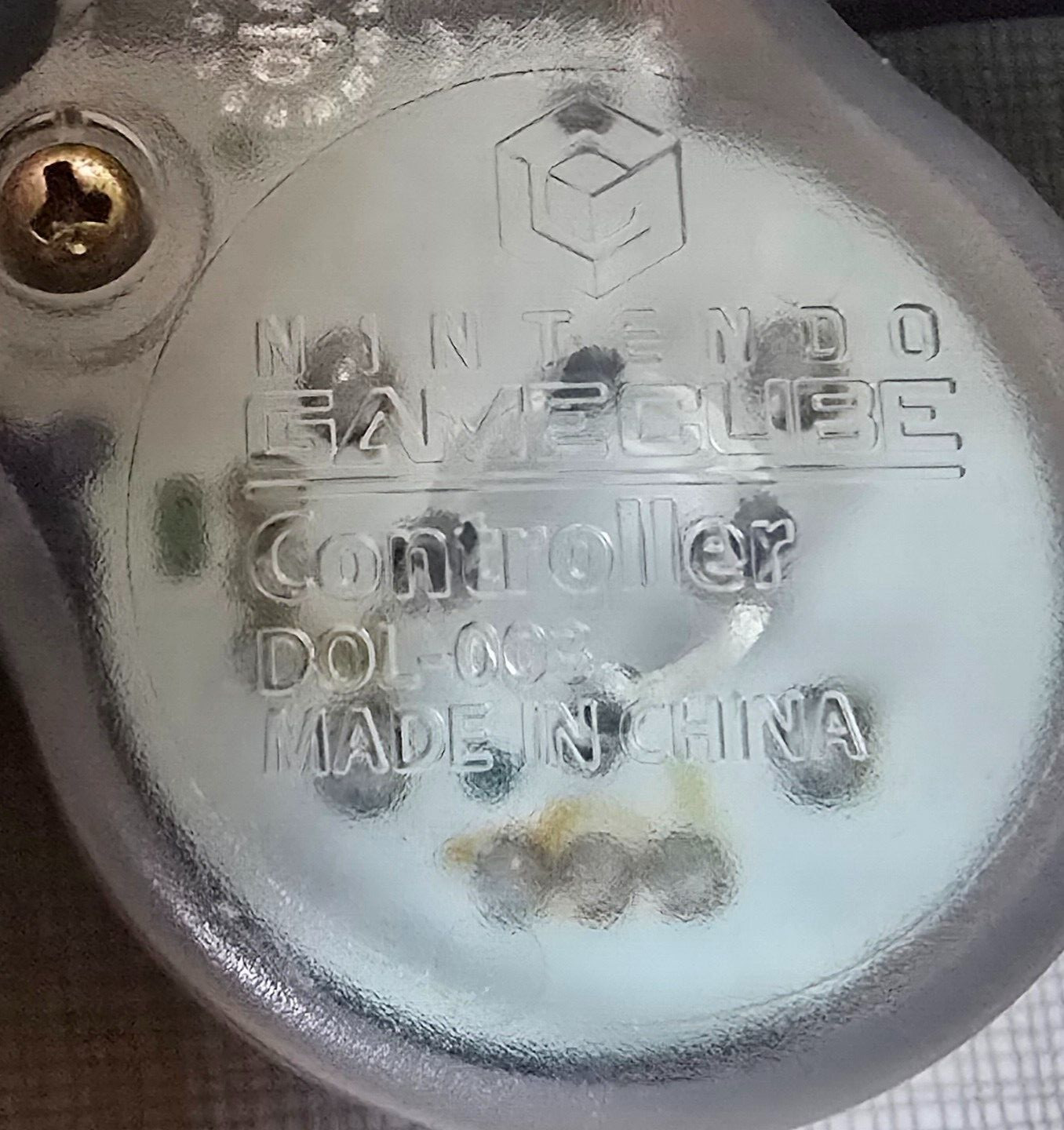 Nintendo Gamecube Controller Indigo Purple Clear Back OEM DOL-003 US SELLER