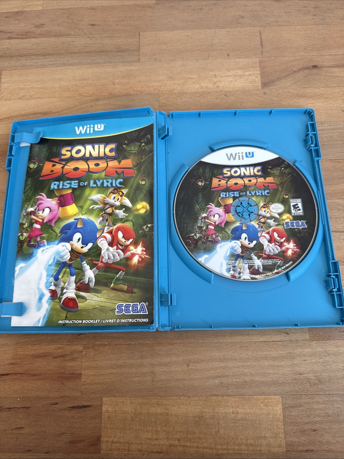 Sonic Boom: Rise of Lyric (Nintendo Wii U, 2014) W/ Manual