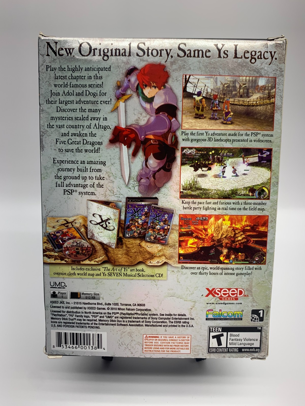 Ys Seven Premium Edition • CIB COMPLETE • PSP • SEALED CONTENTS!