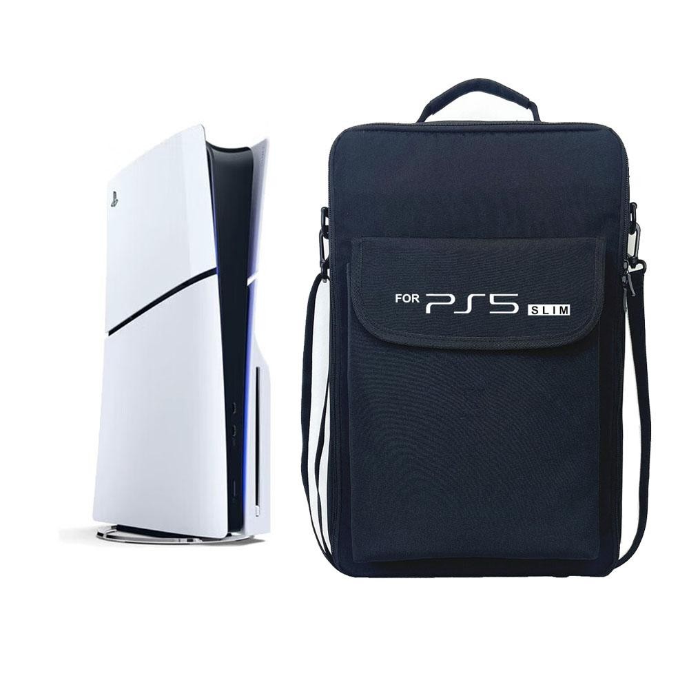Ps5 Slim Carrying Case Shoulder Bag Backpack Protective Travel Storage Console