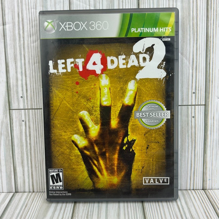 Left 4 Dead 2 Xbox 360 Platinum CIB Microsoft 2009 Video Game Complete & Manual