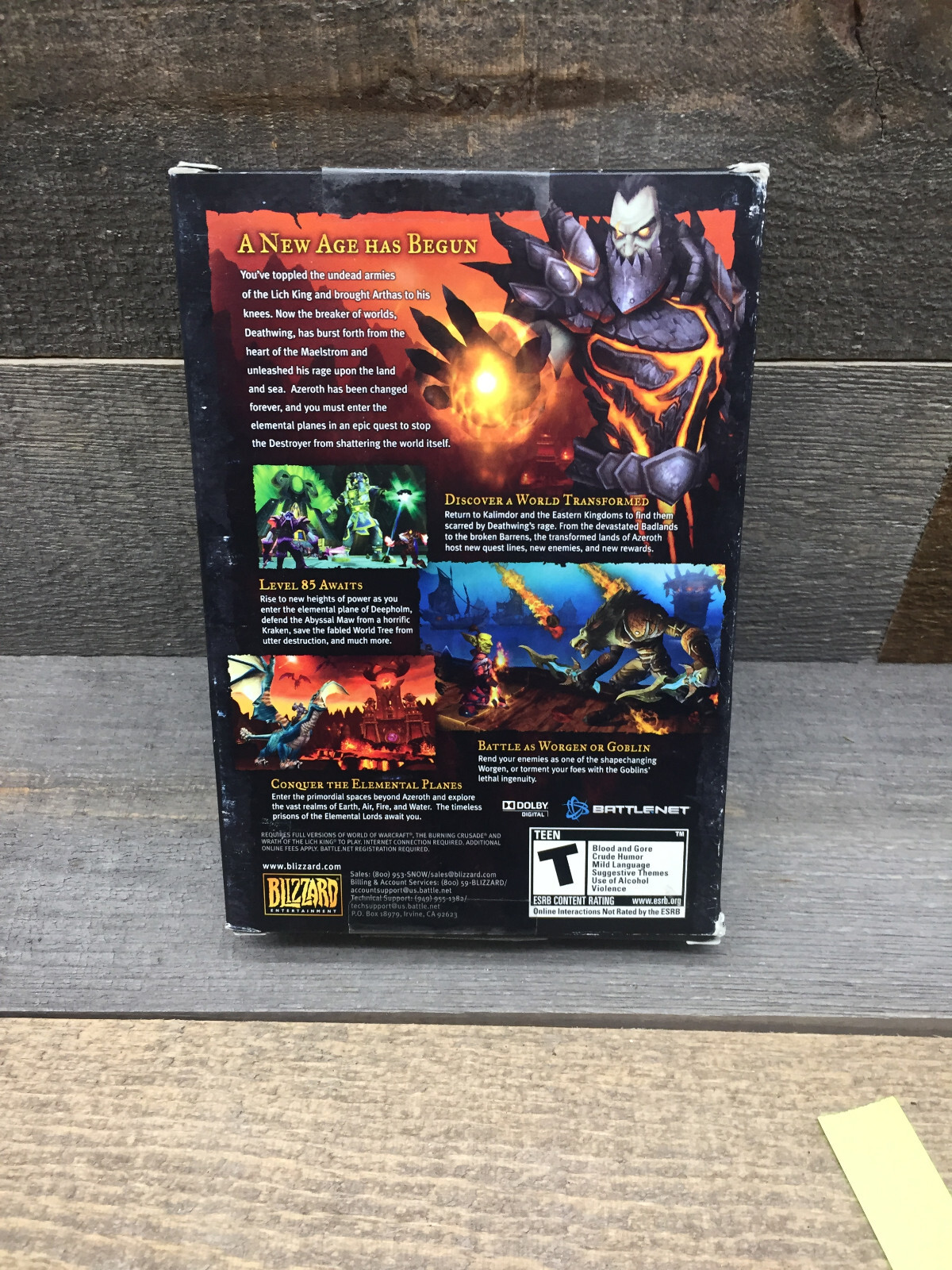 World of Warcraft: Cataclysm (Windows/Mac, 2010) with product key