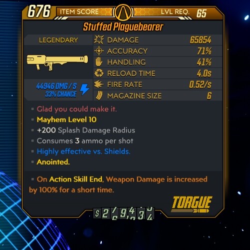 PC/PS4&5/XBOX Borderlands 3 -Cryo Shatter Amara- Rest Assured – Level 72 10 Item