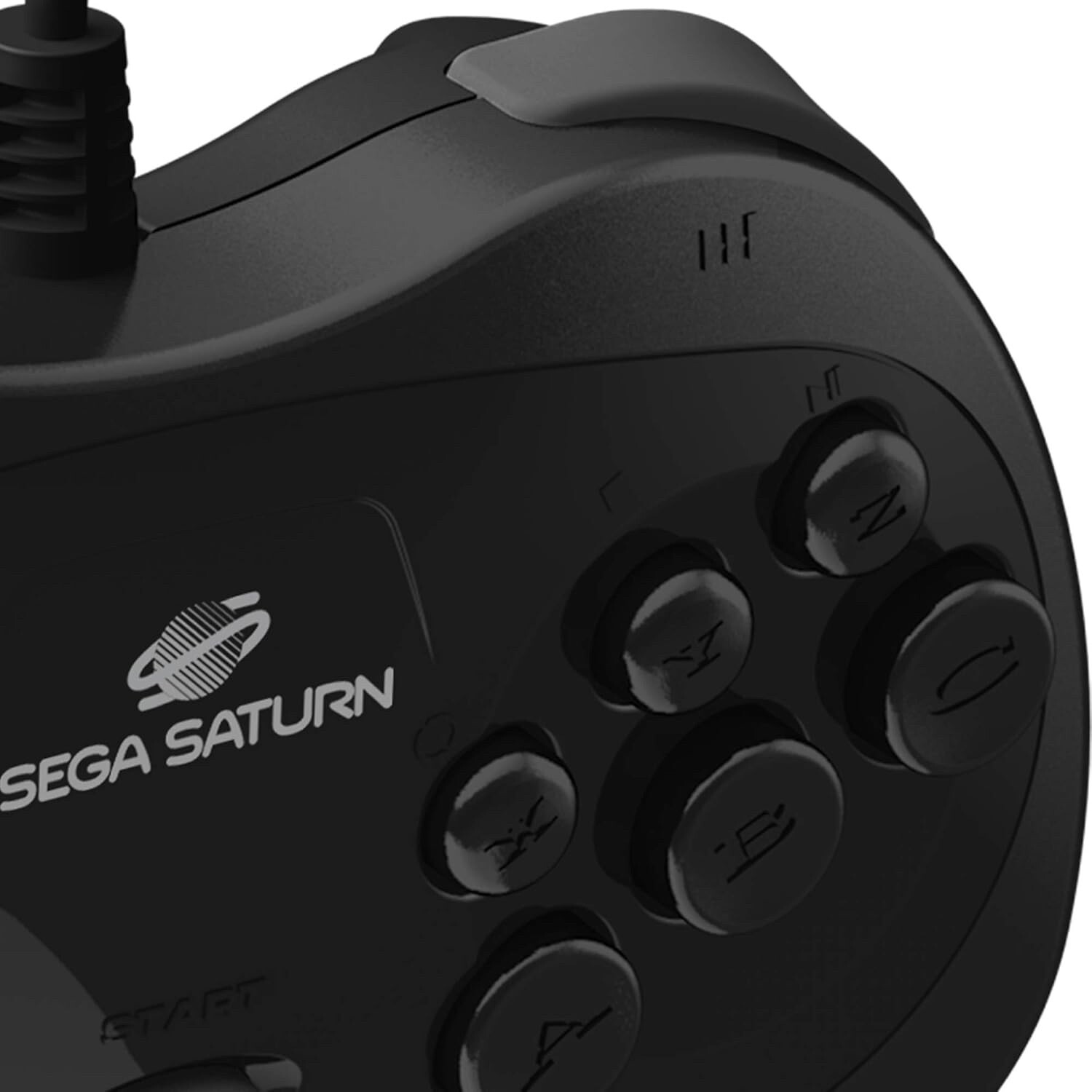 Retro-Bit Official Sega Saturn Controller Pad Original Port GREY