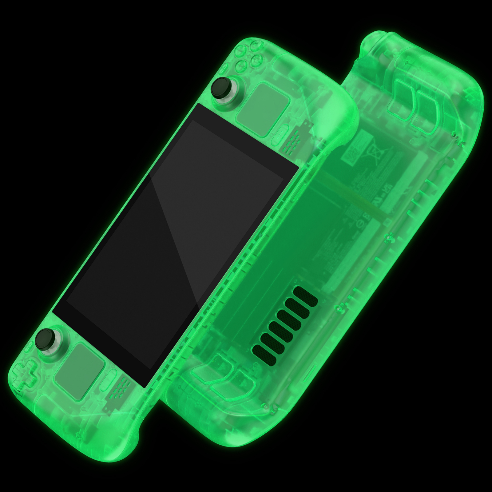 Replacement DIY Full Set Shell Buttons for Steam Deck LCD Handheld Console Green