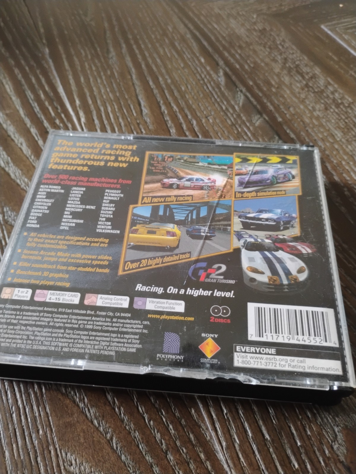 Gran Turismo 2 Black Label Playstation PS1 CIB Both Manual 2 Game Discs Tested!