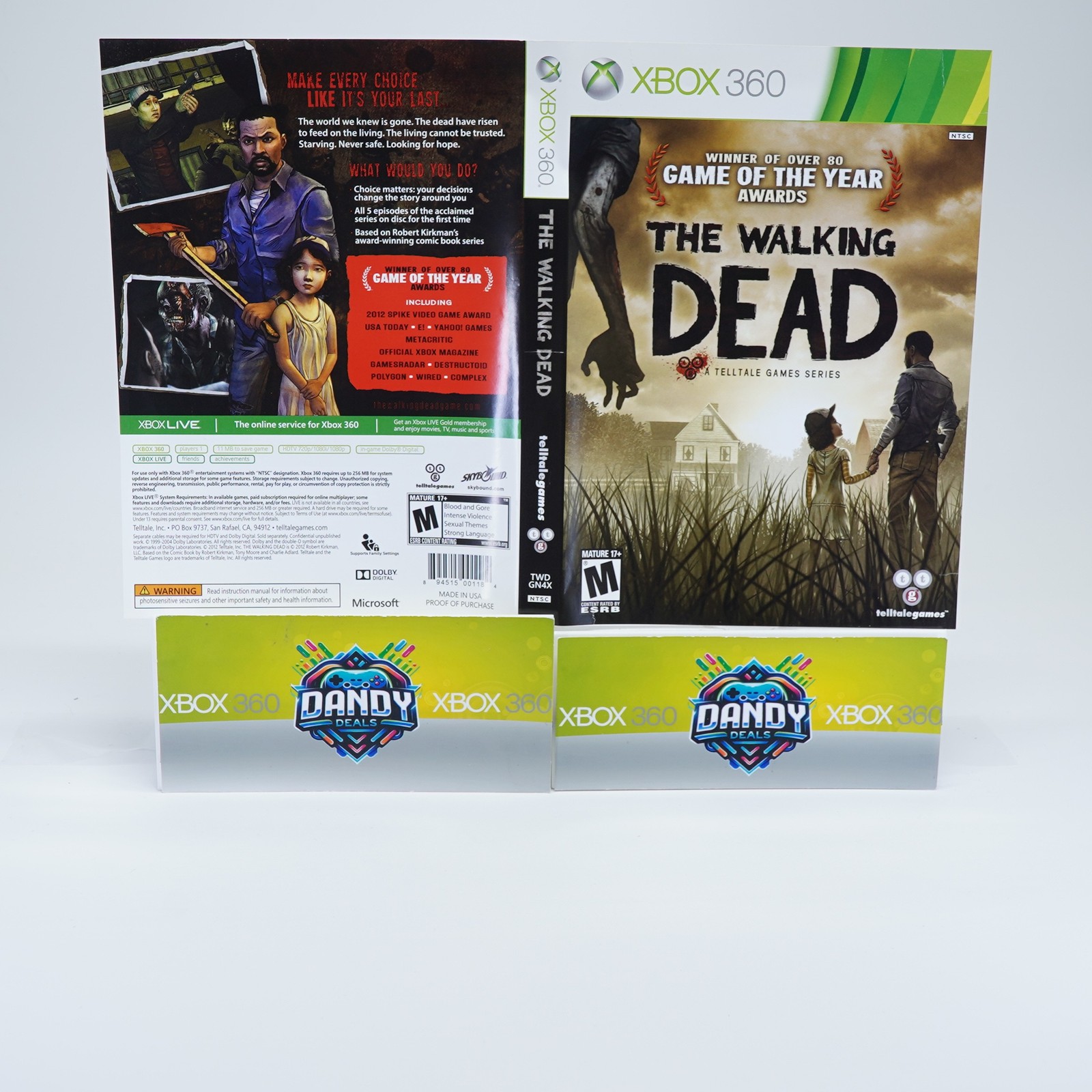 The Walking Dead: A Telltale Games Series CIB W/ Manual – Xbox 360
