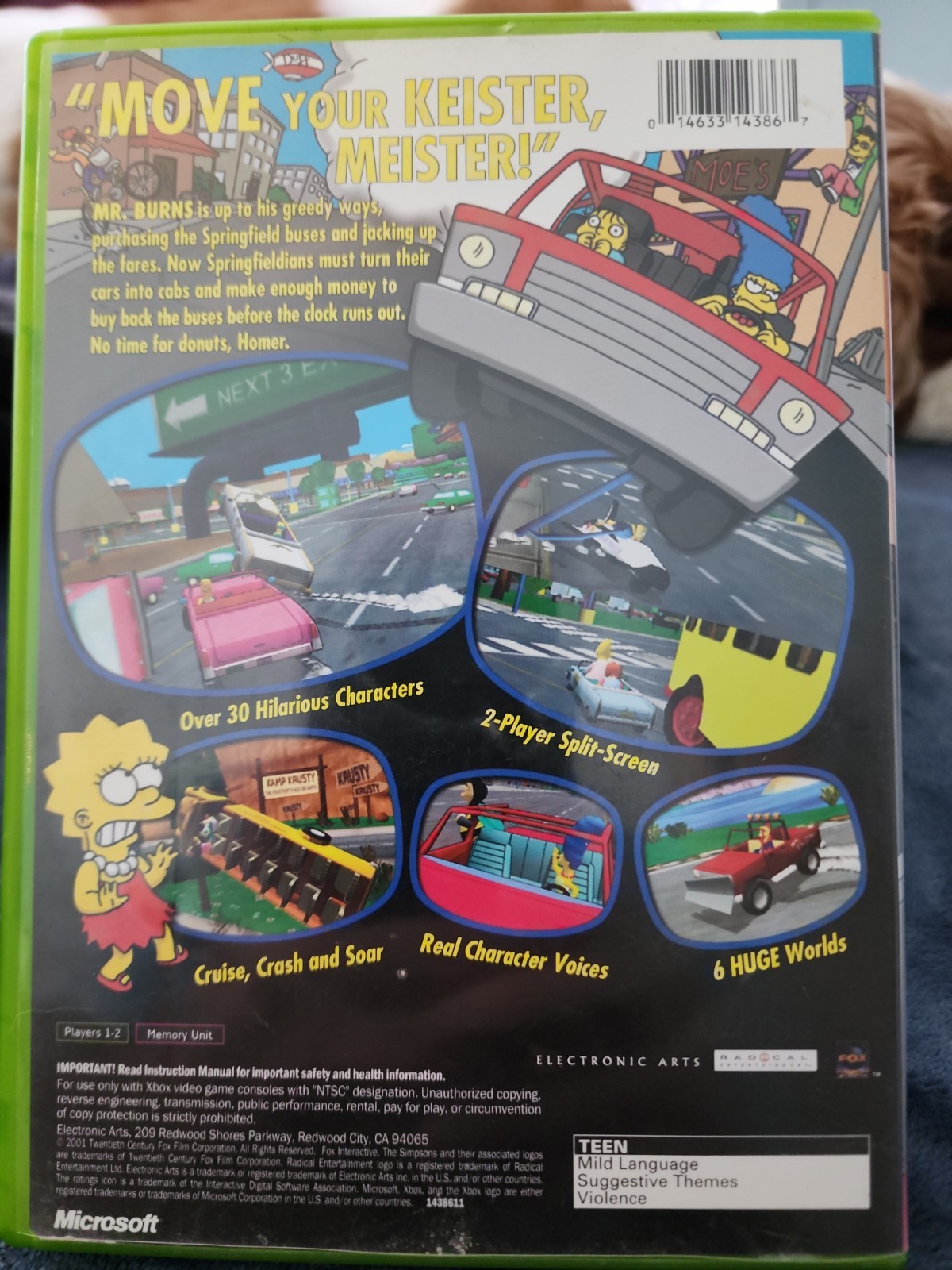 Simpsons Road Rage (Microsoft Xbox, 2001)