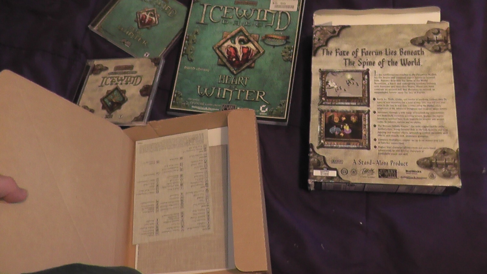 big box pc game set icewind dale heart of winter ice wind