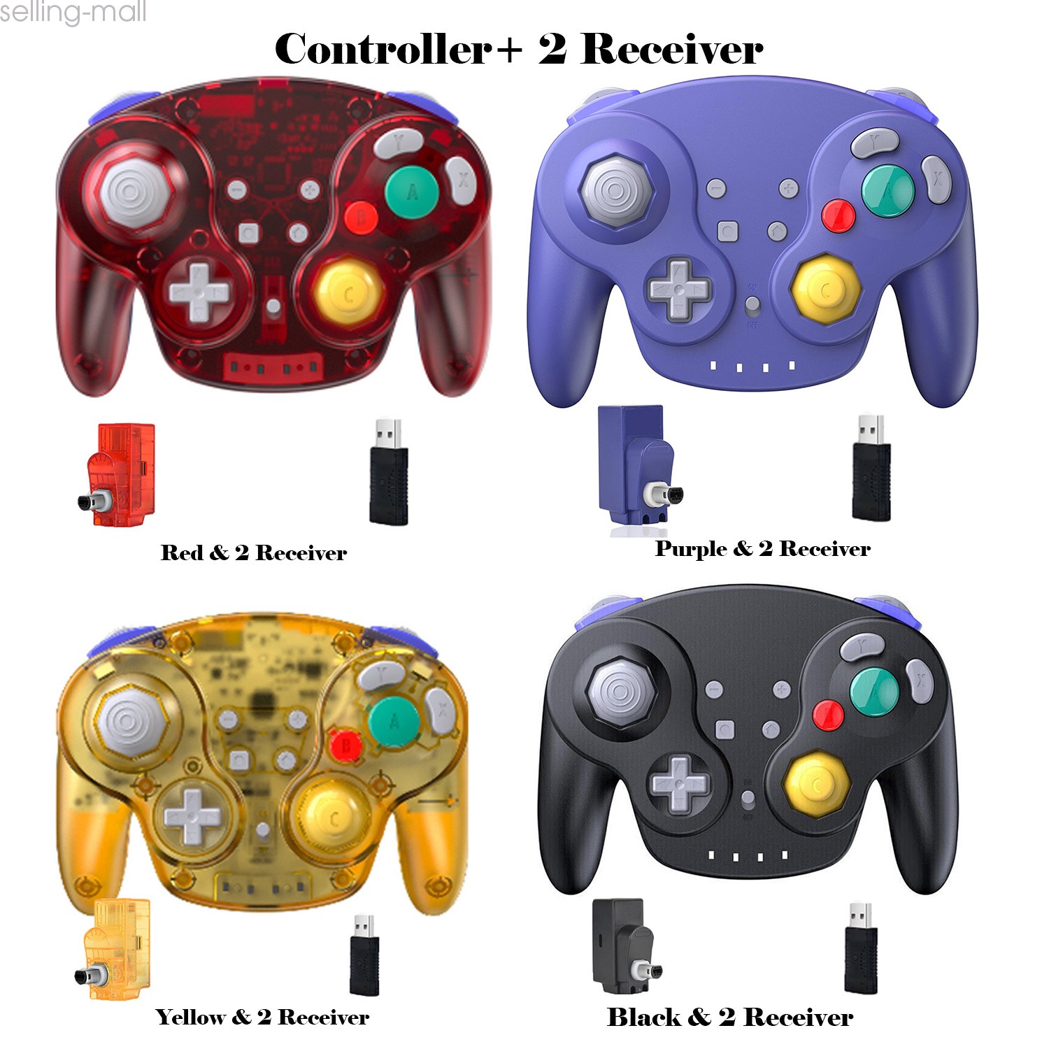 Wireless Gamecube Wavebird Controller & Rumble for Gamecube CG Wii Rechargeable