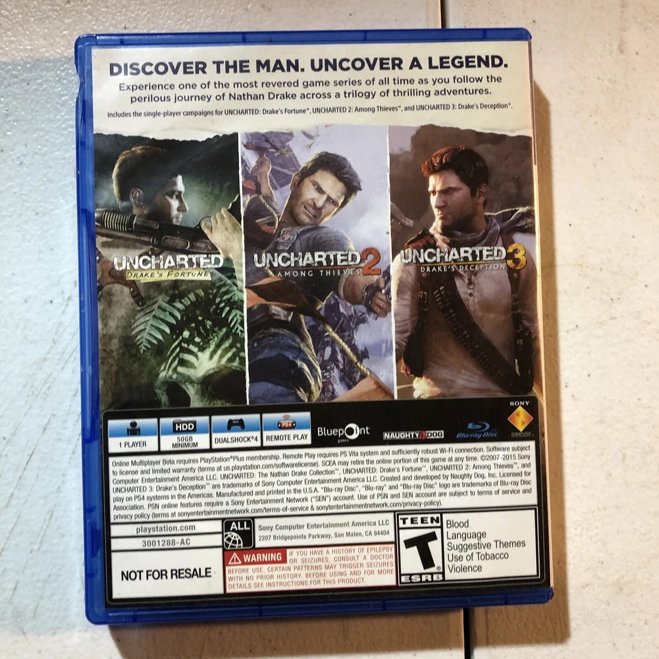 Uncharted: Nathan Drake Collection – PS4 PlayStation 4