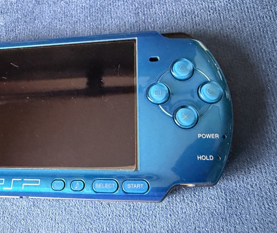Sony PSP-3000 Vibrant Blue CIB Complete In Box Excellent Condition