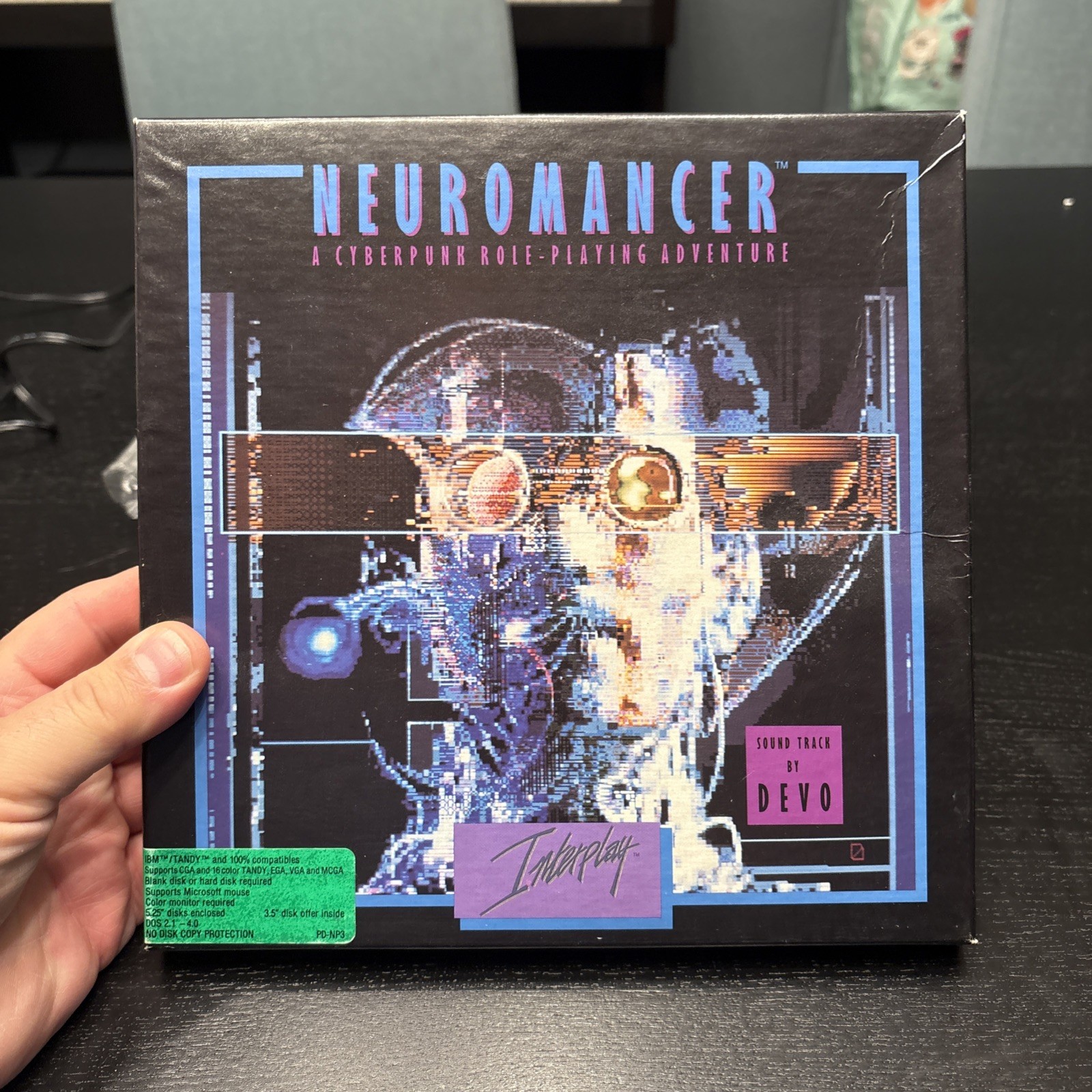 Neuromancer 1988: A Unique Cyberpunk RPGVideo Game CIB IBM / Tandy floppy Disc