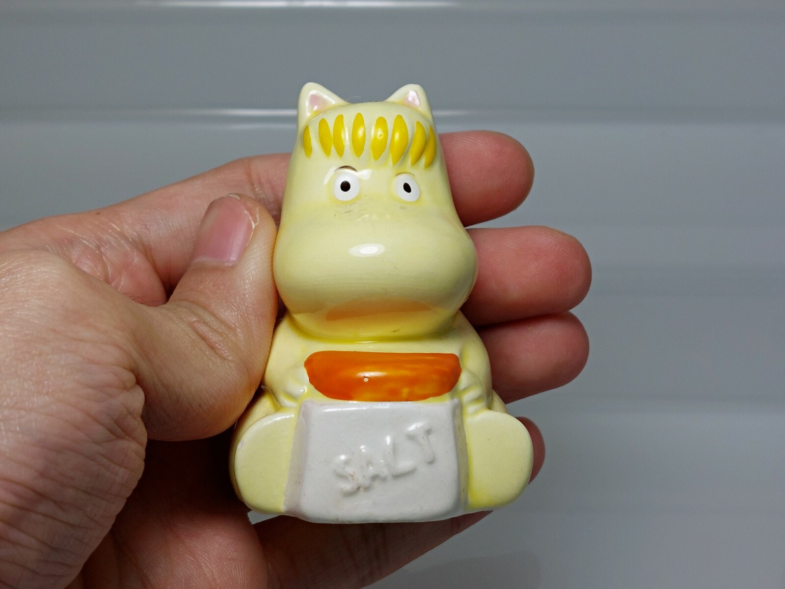 Snorkmaiden Moomin Salt and Pepper Shakers Figure Banpresto 1990 Japan 2.3-2.4in