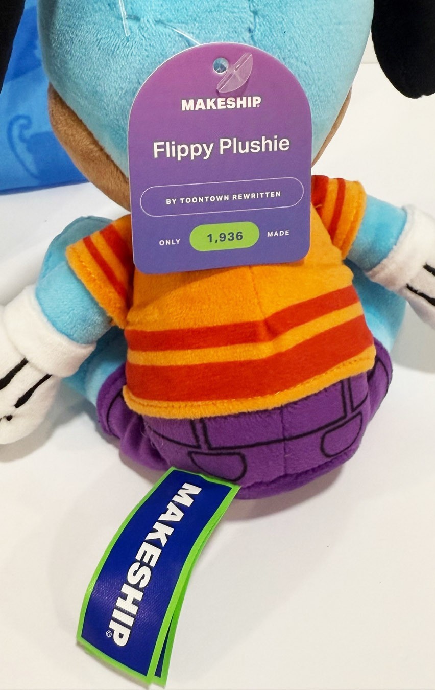 Disney Toontown Online Rewritten Flippy Dog Stuffed Plush Makeship Plushie Rare