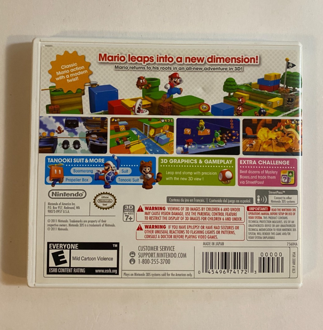 Super Mario 3D Land (3DS, 2011)
