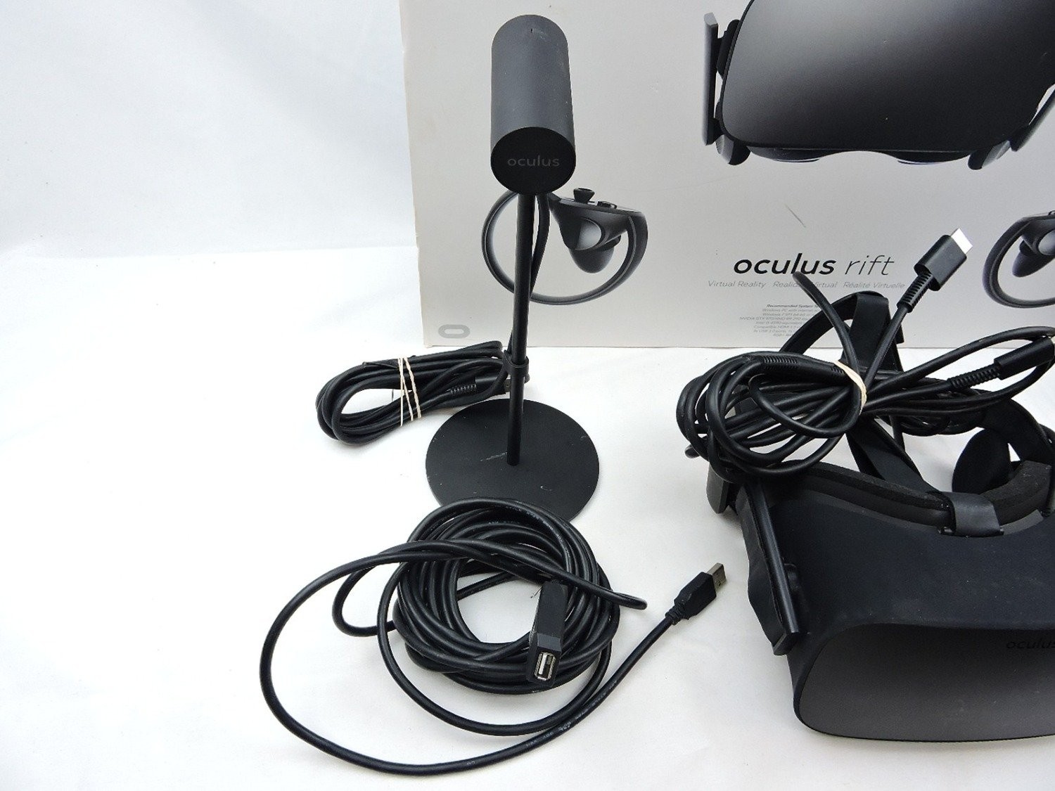 Boxed Like New Oculus Rift CV1 VR Headset with Controllers and Tracking Sensors