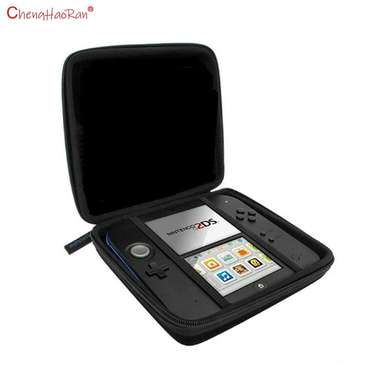 2DS EVA Hard Shell Protective Carrying Case Travel Storage Bag Black