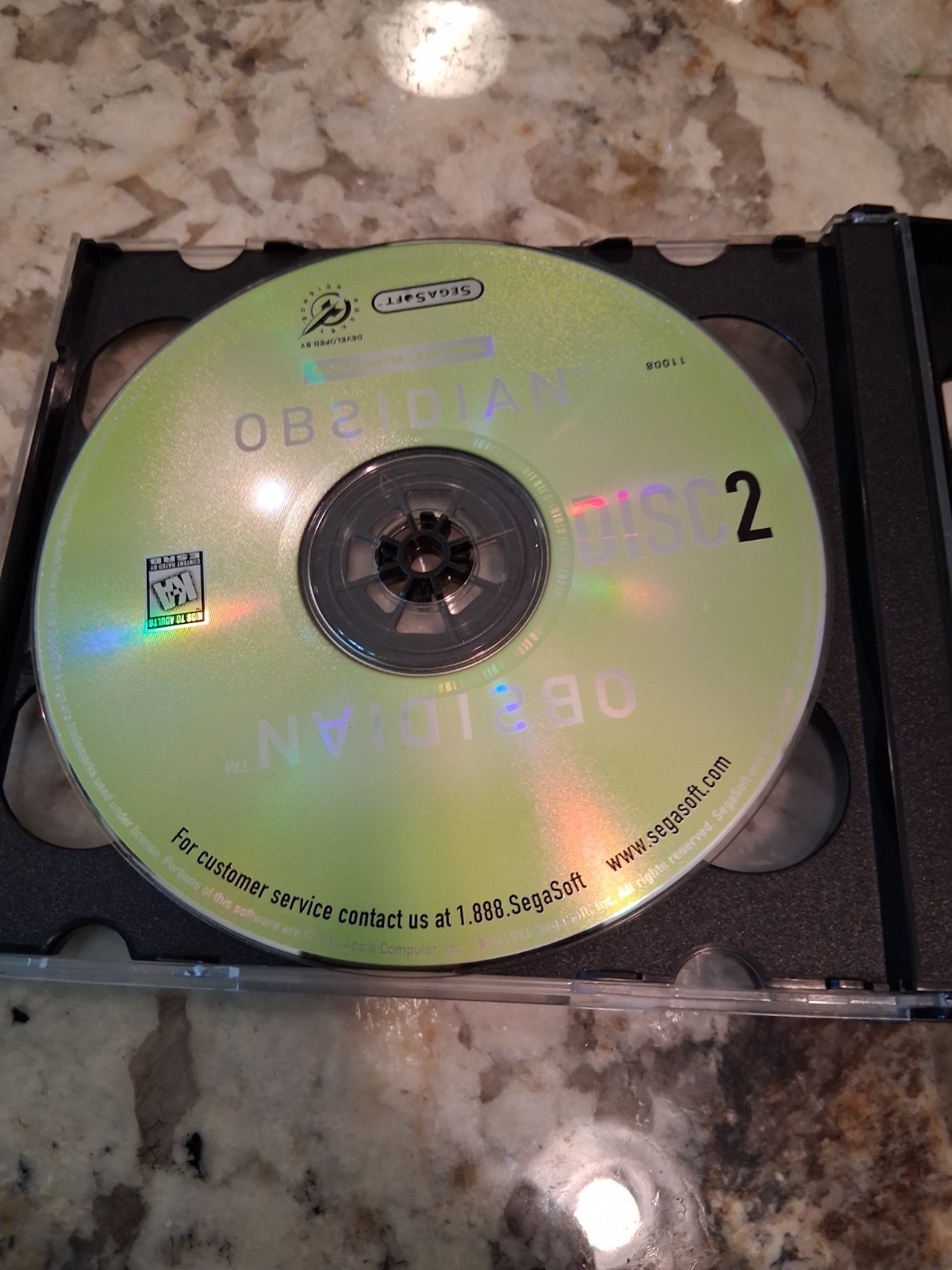 [E] Obsidian PC Windows 95 1996 Sega Soft CD Rom Game Full Game