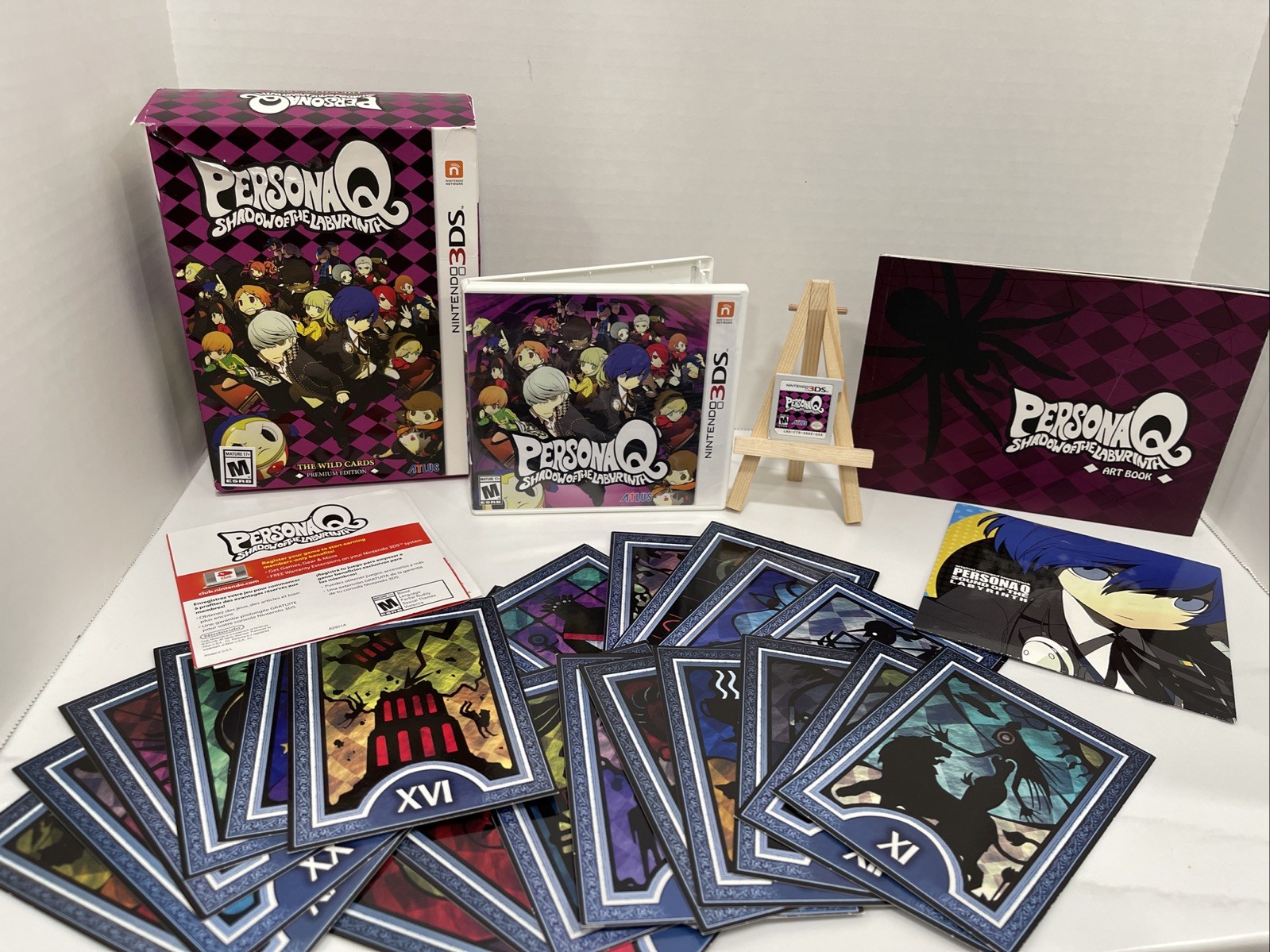 Persona Q Shadow of the Labyrinth Wild Cards Premium Edition 3DS Art Book Cards