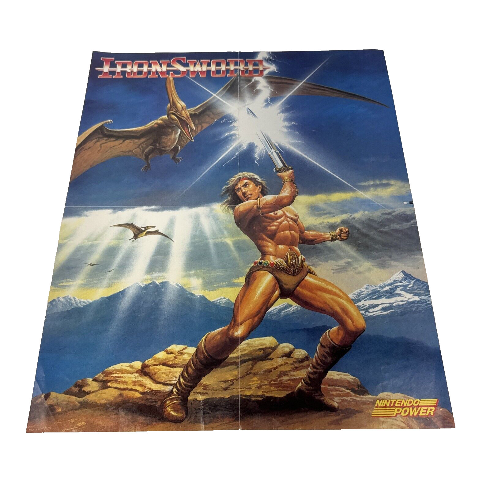 IRONSWORD DOUBLE SIDED POSTER WILLOW – Nintendo NES, Nintendo Power