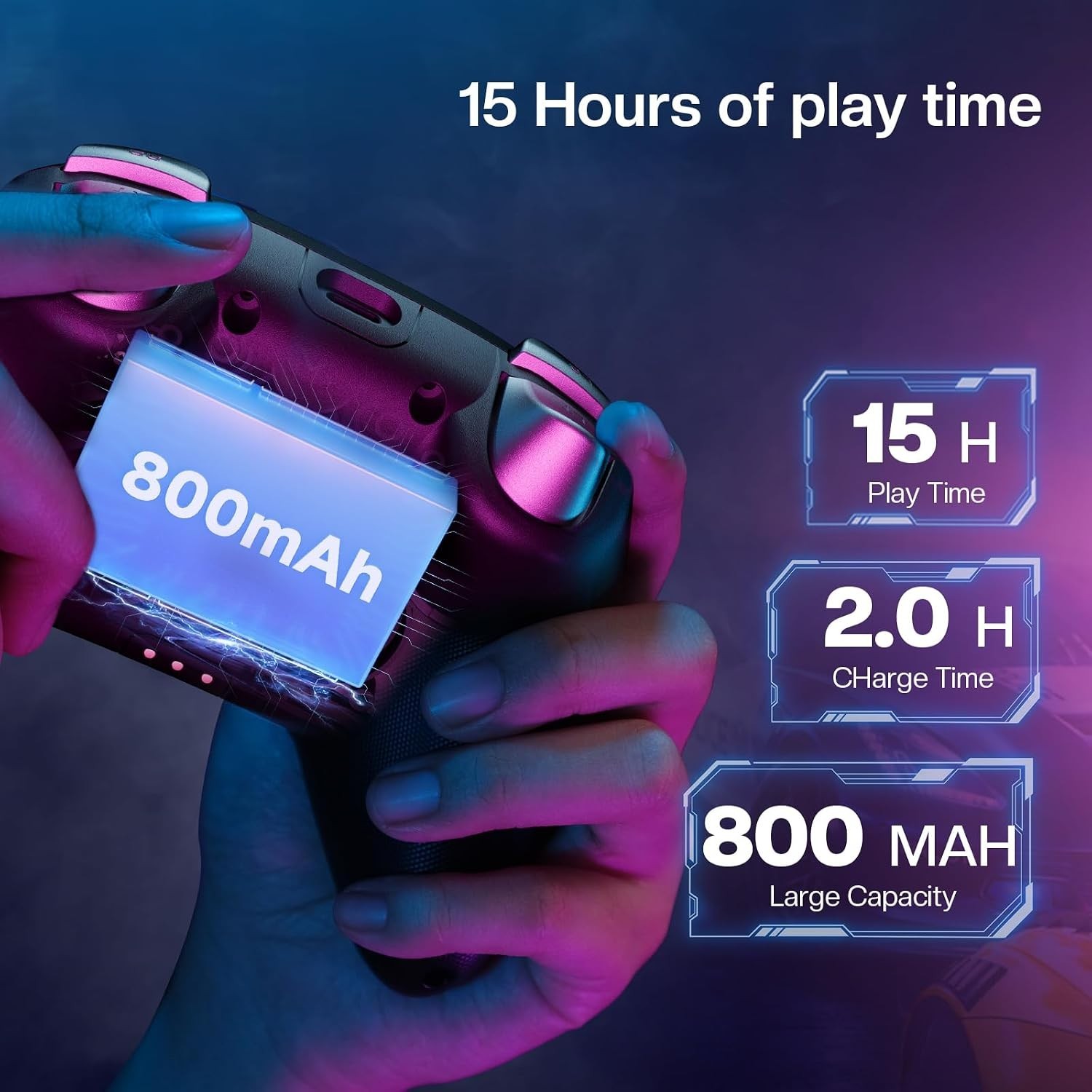 PC Gaming Controller with Hall Effect Joysticks and Instant Response Features