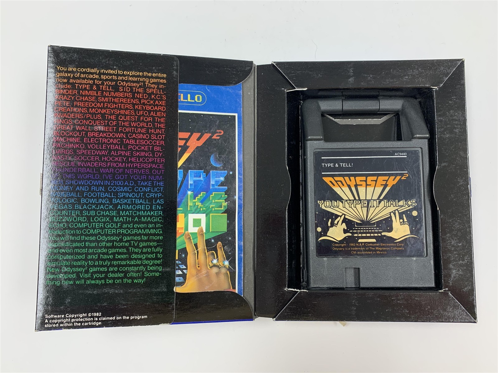 Type & Tell Magnavox Odyssey 2 CIB Talking Game The Voice Series Tested