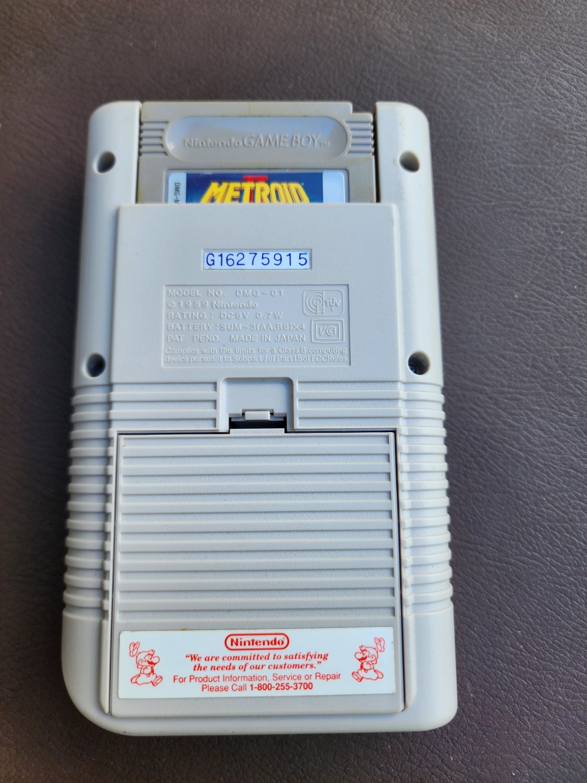 Nintendo Game Boy Launch Edition Handheld System – Gray