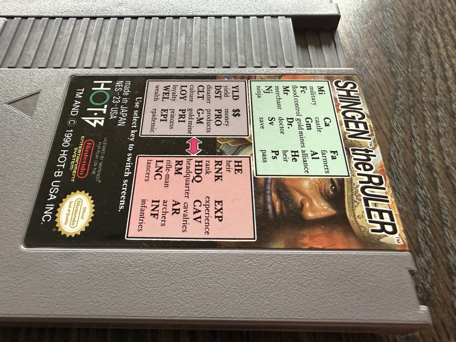 Shingen the Ruler CART ONLY (Nintendo, NES 1990) Combine Shipping on Multiple🔥