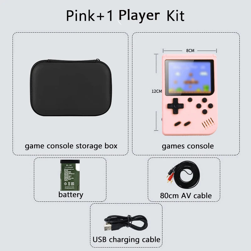 Built-in 500+ Classic Games Children’s Handheld Game Players for Gameboy Output