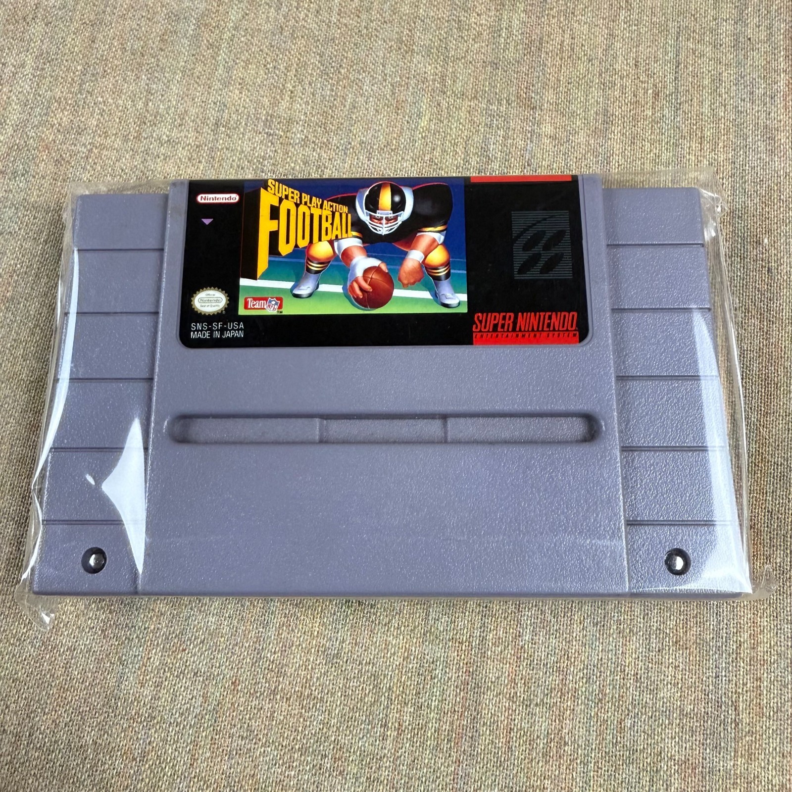 Super Play Action Football – Cleaned & Tested – Authentic Super Nintendo SNES –