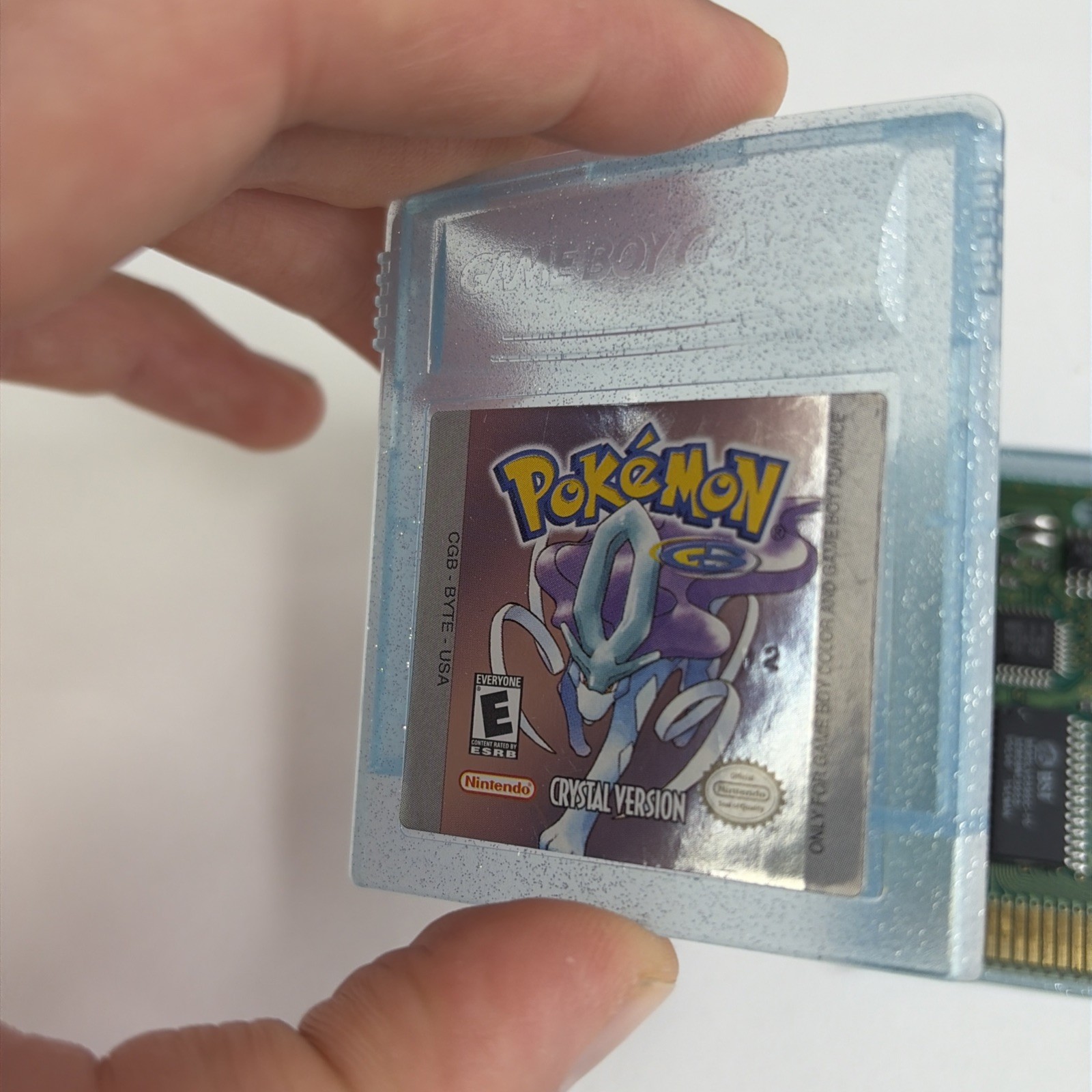 CLEAN Pokemon: Crystal Version GBC (Game Boy Color, 2001) New Battery Authentic