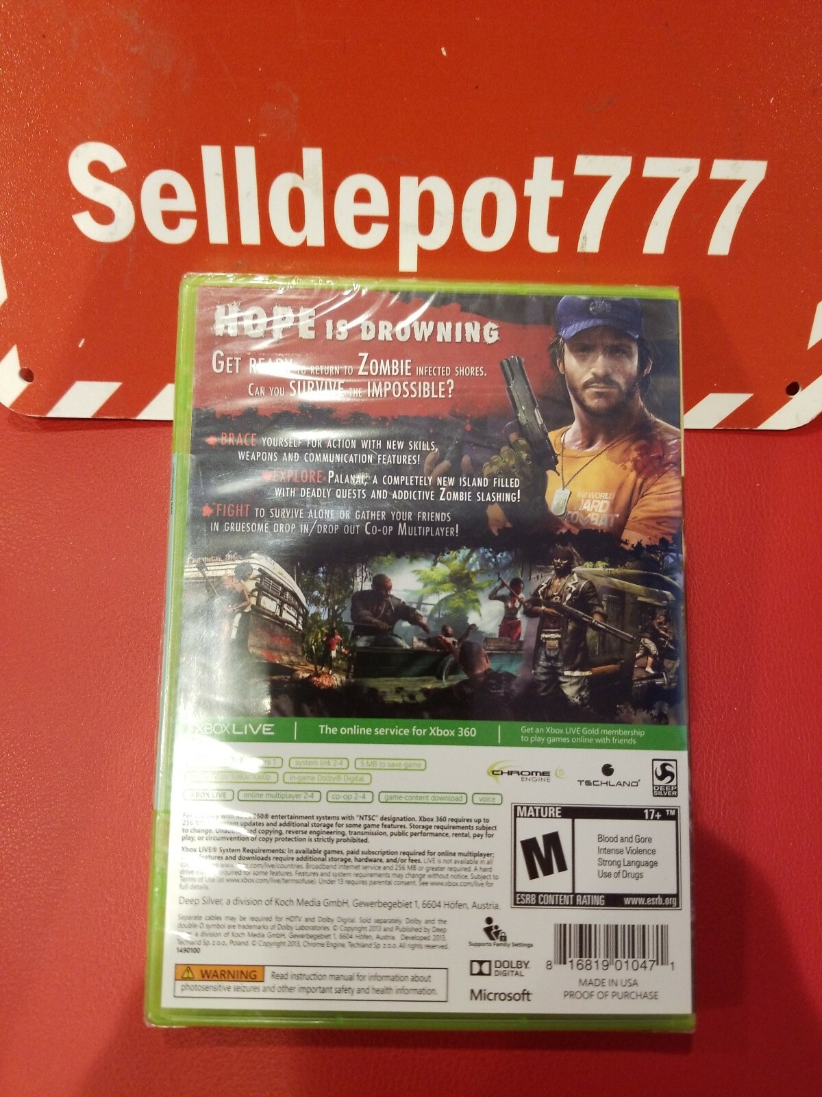 Dead Island: Riptide (Microsoft Xbox 360, 2013) Brand New