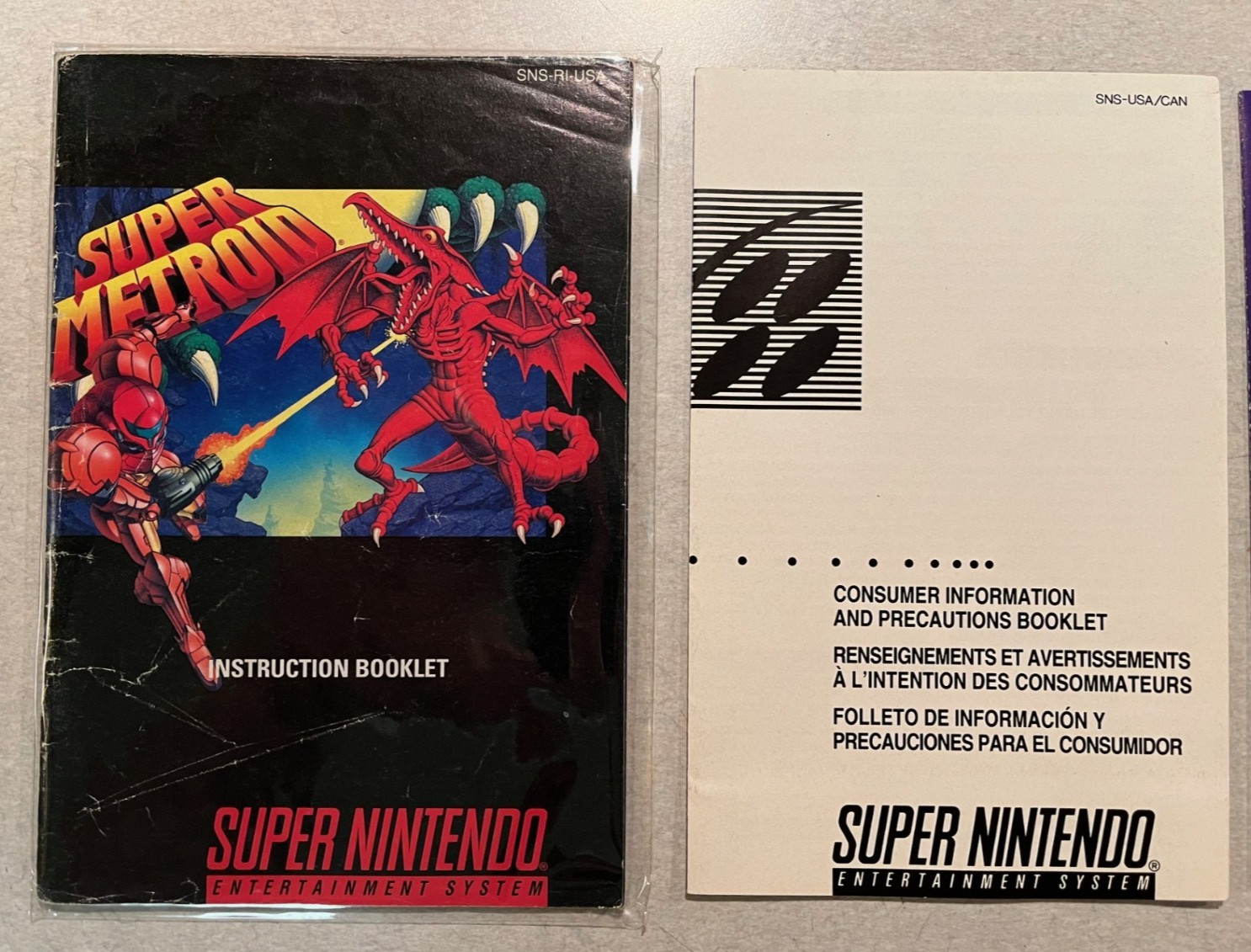 SNES Super Metroid CIB + Inserts Good Condition / Clean & Tested