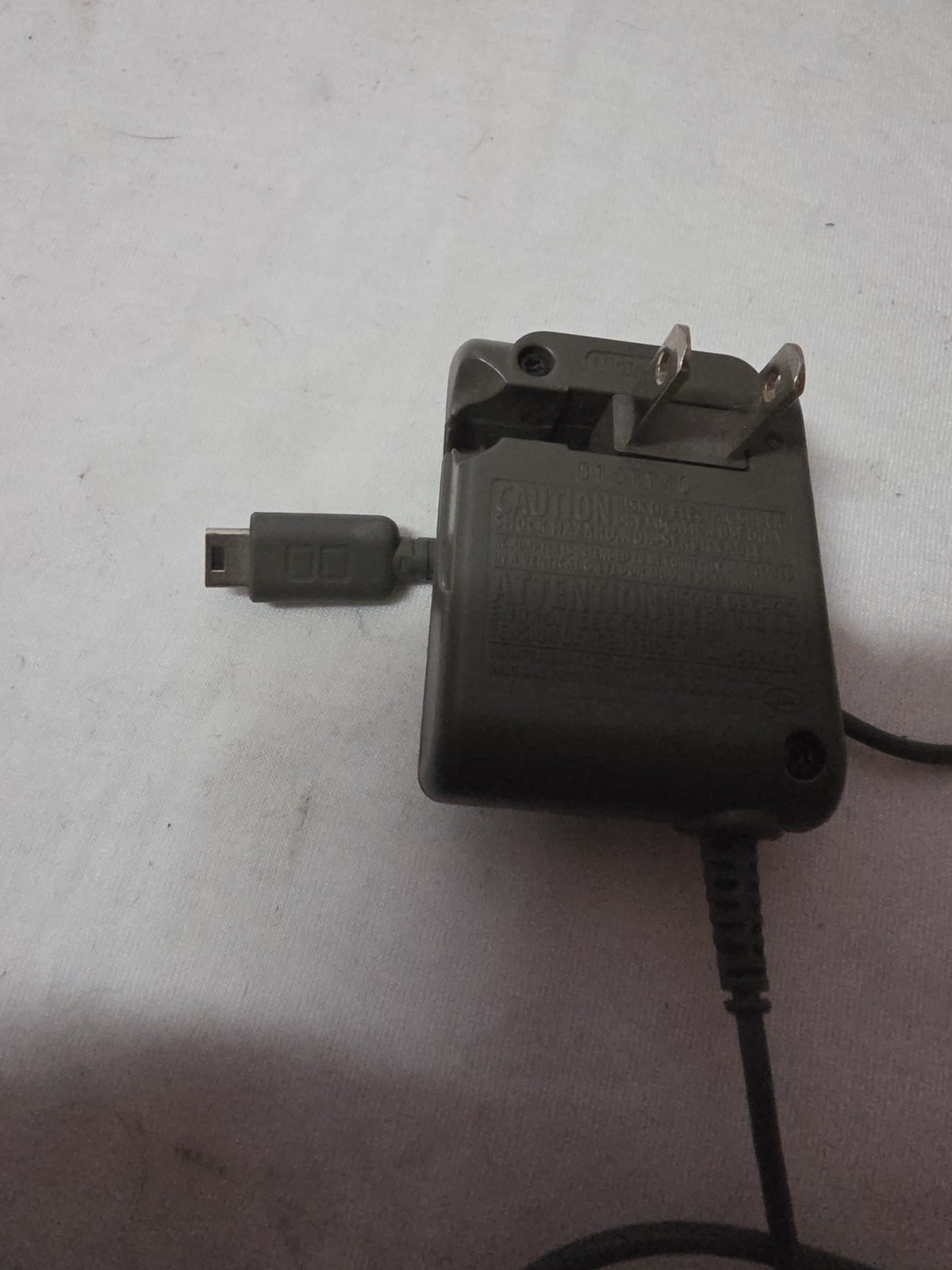 Oem Nintendo AC Adapter Power Cord USG-002 D151140. Grey. Tested Working