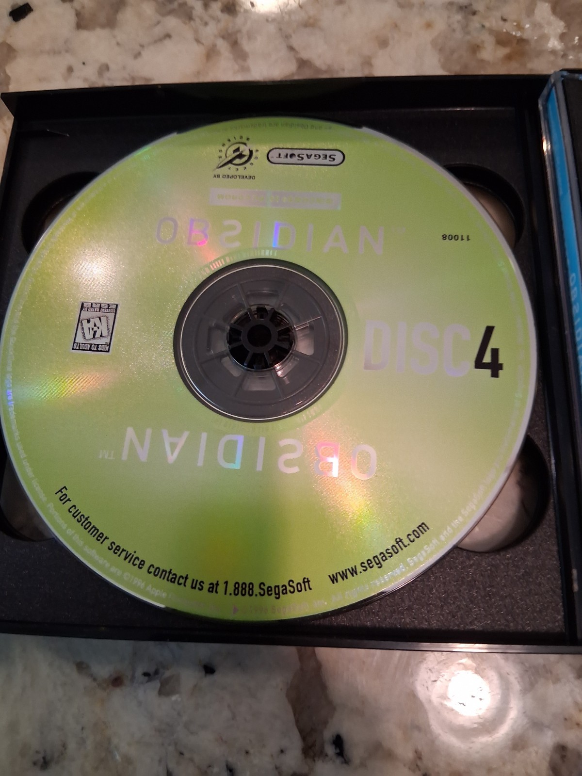 [E] Obsidian PC Windows 95 1996 Sega Soft CD Rom Game Full Game