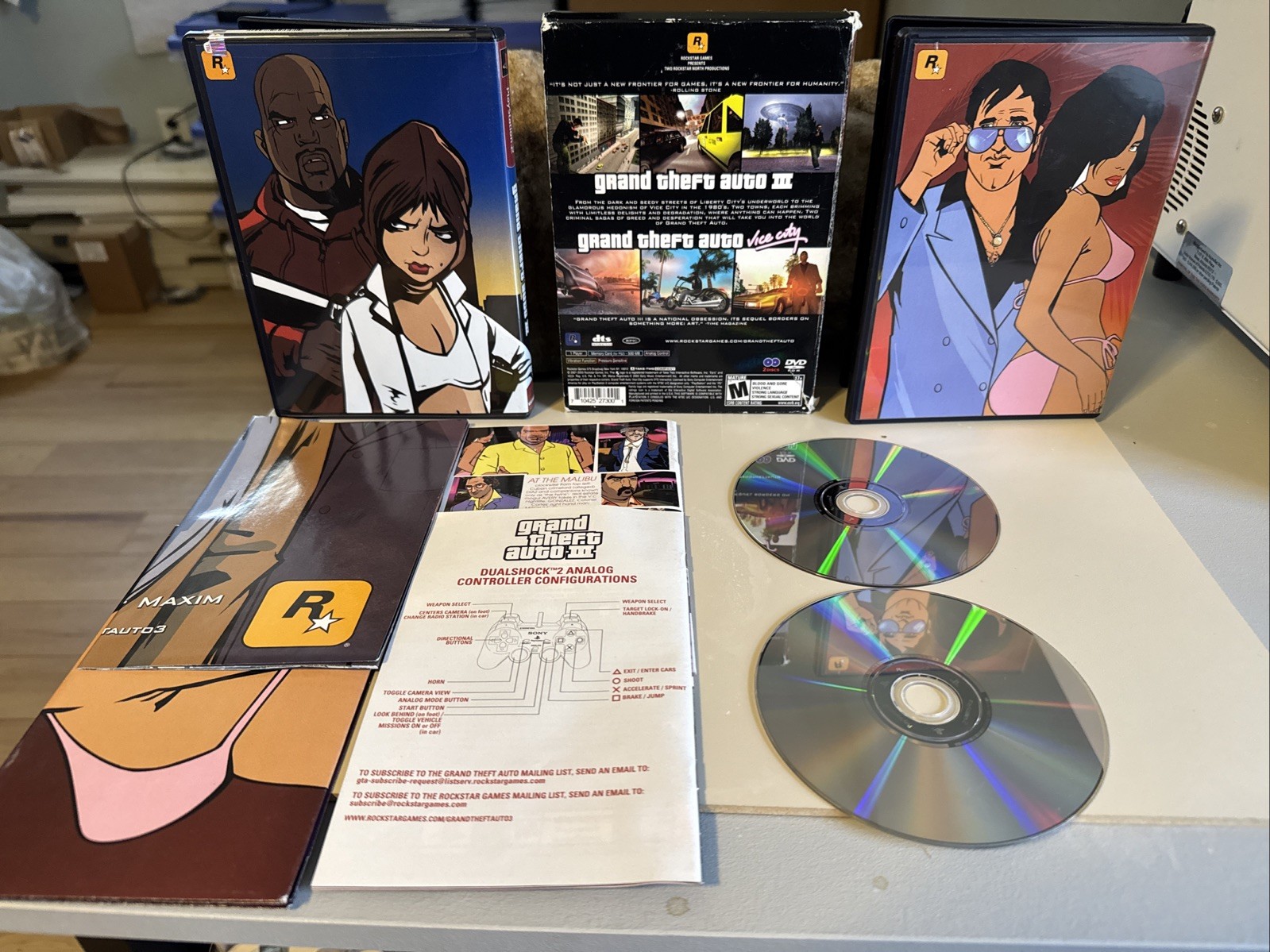 Grand Theft Auto DP GH (PS2) Tested. CIB. Outer Cover Is Worn, Otherwise Clean!