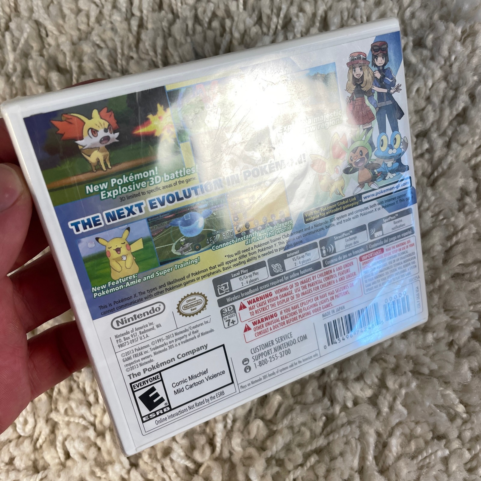 Pokemon X (Nintendo 3DS, 2013) Authentic Brand New US Release