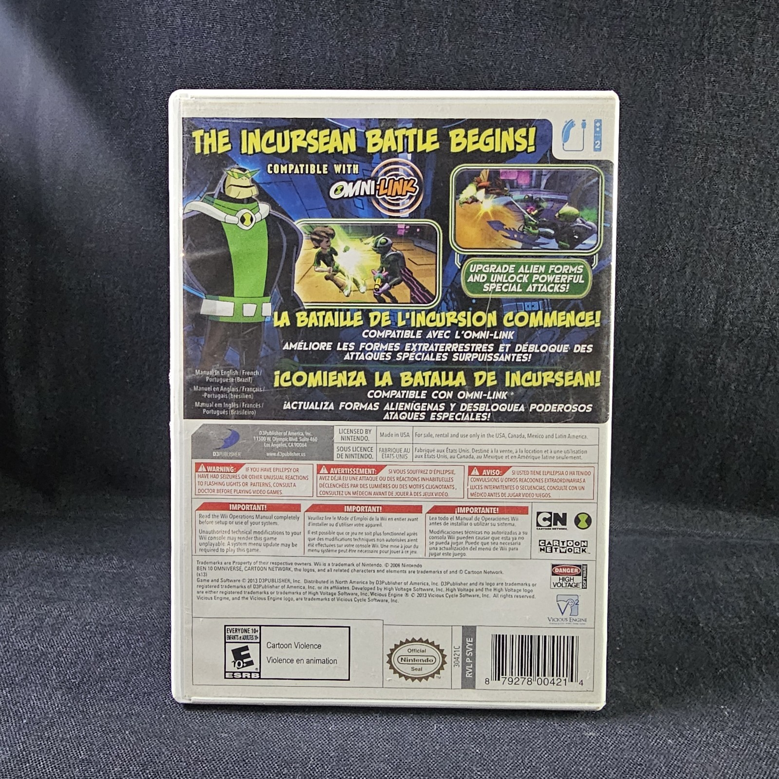 Ben 10 Omniverse 2 – Nintendo Wii – Complete in Box & Resurfaced