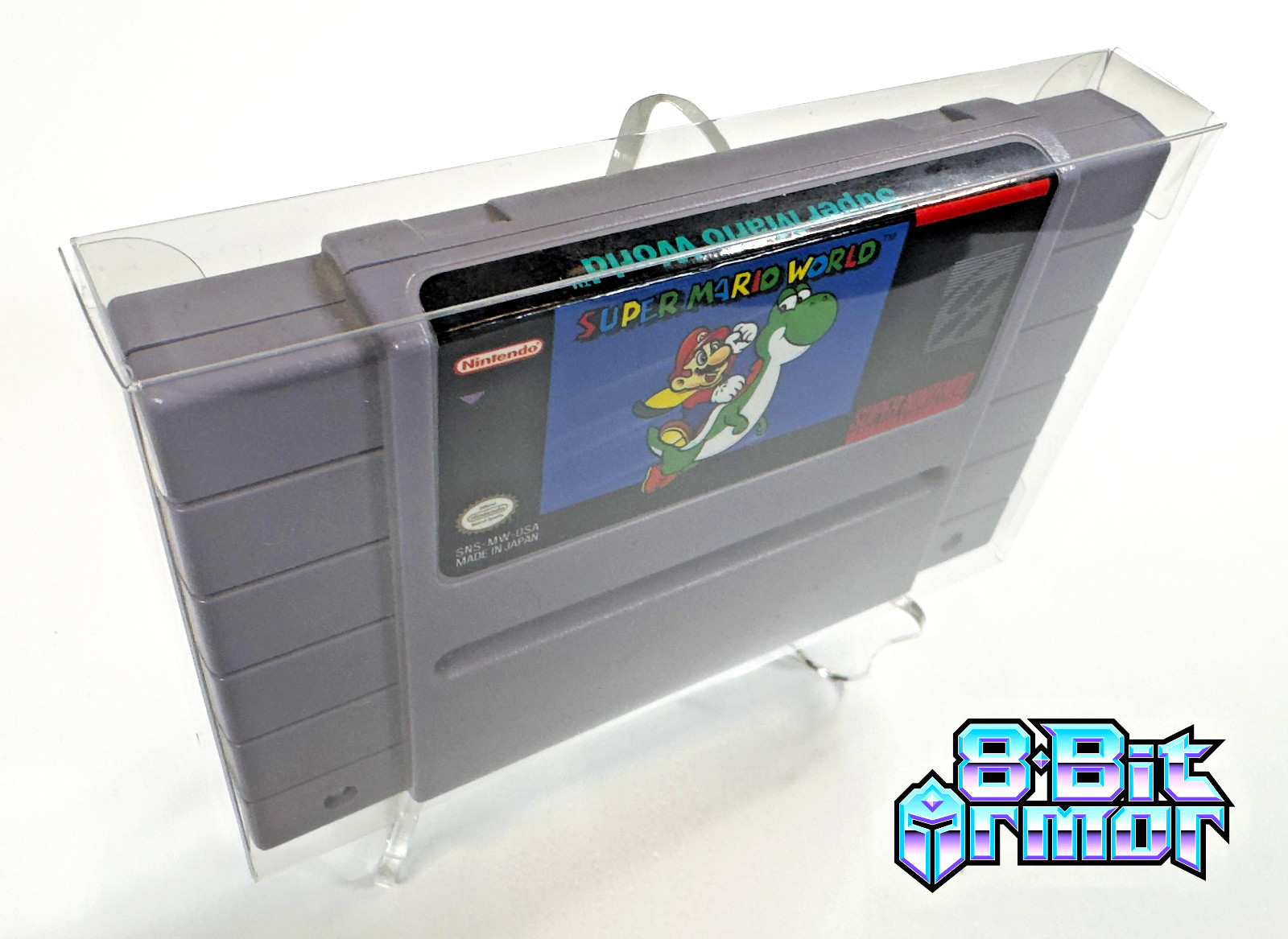 3 Cartridge Protectors for Super Nintendo SNES Cart Game Clear Display Case