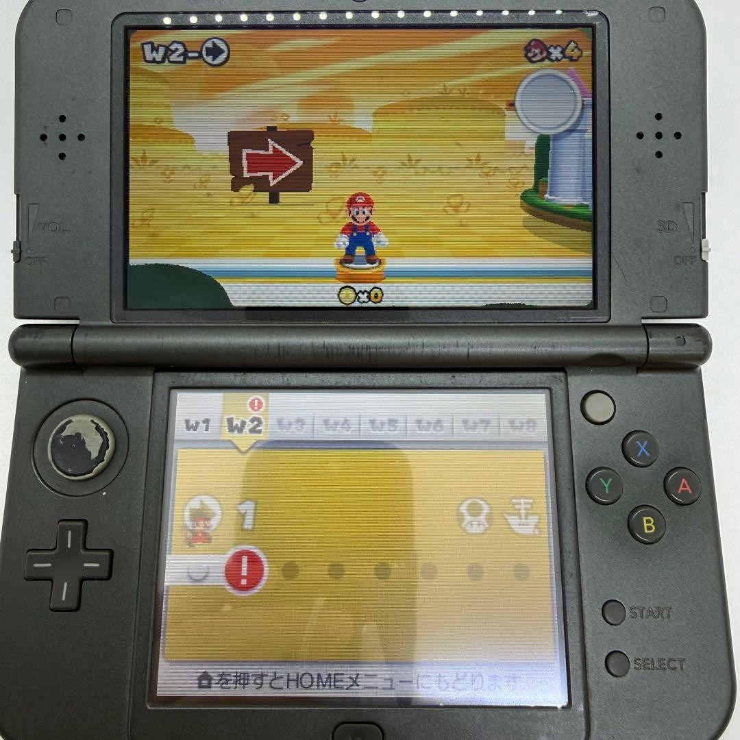Nintendo New 3DS LL XL Black Handheld Console Japan Region Locked SD Card 0293