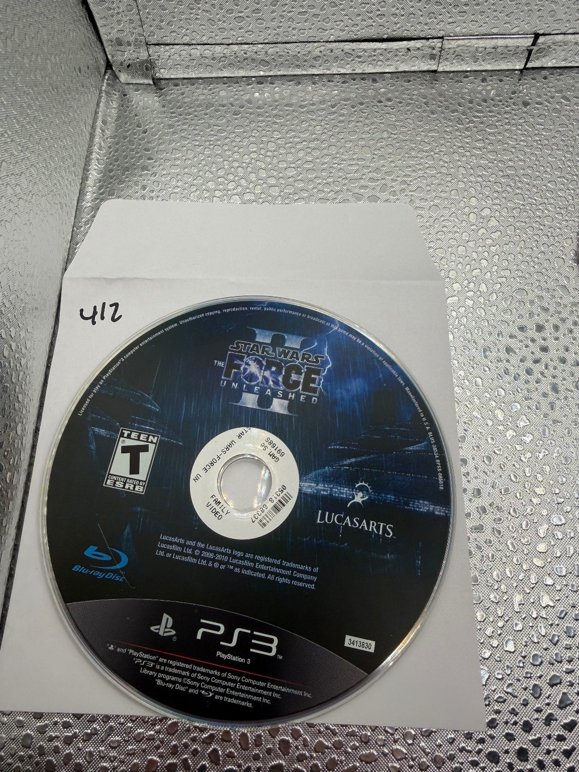 Star Wars The Force Unleashed PS3 Video Game Action Adventure