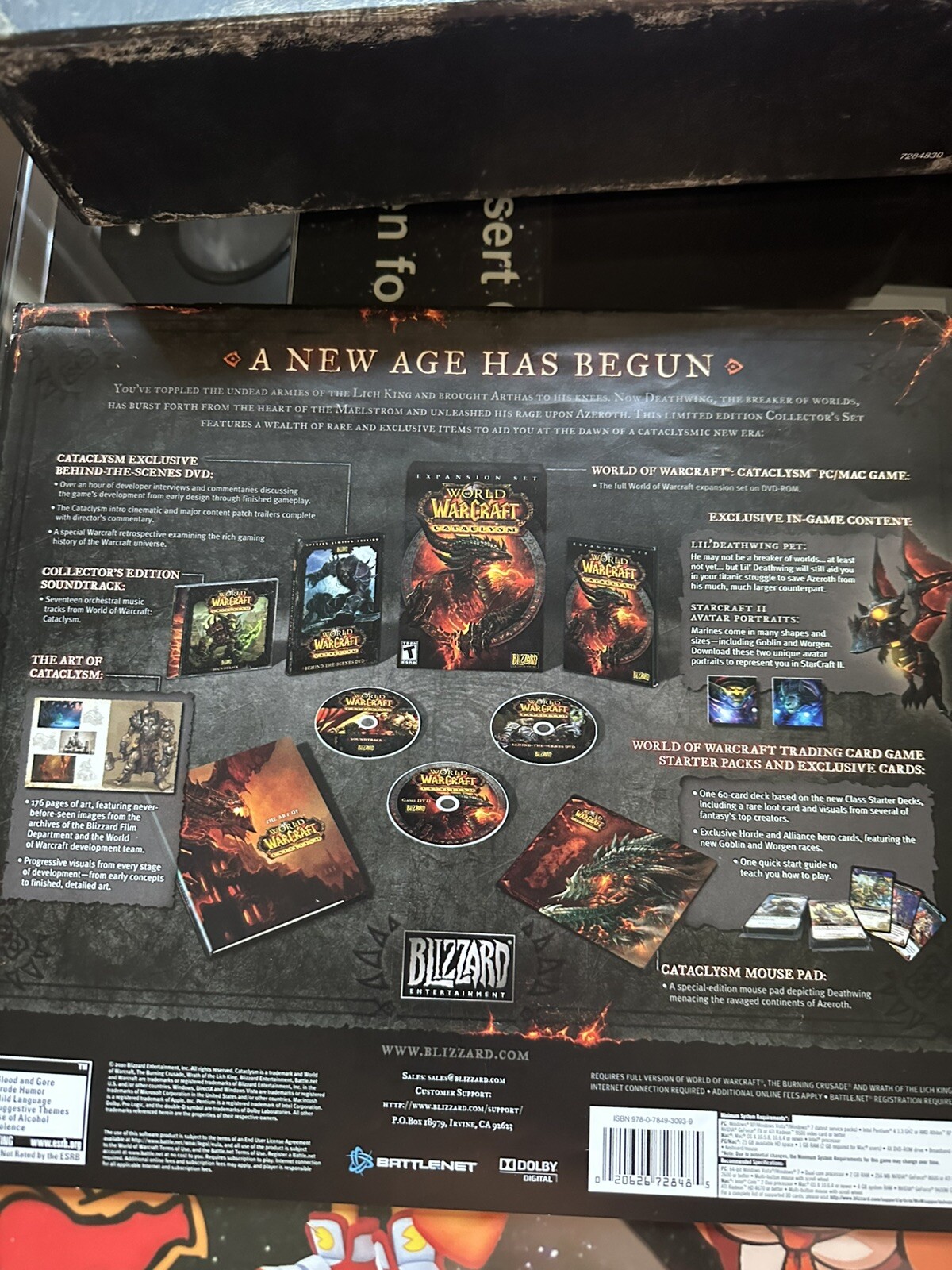 🔥 World of Warcraft: CATACLYSM -100% COMPLETE Collectors Edition USED GAME KEY