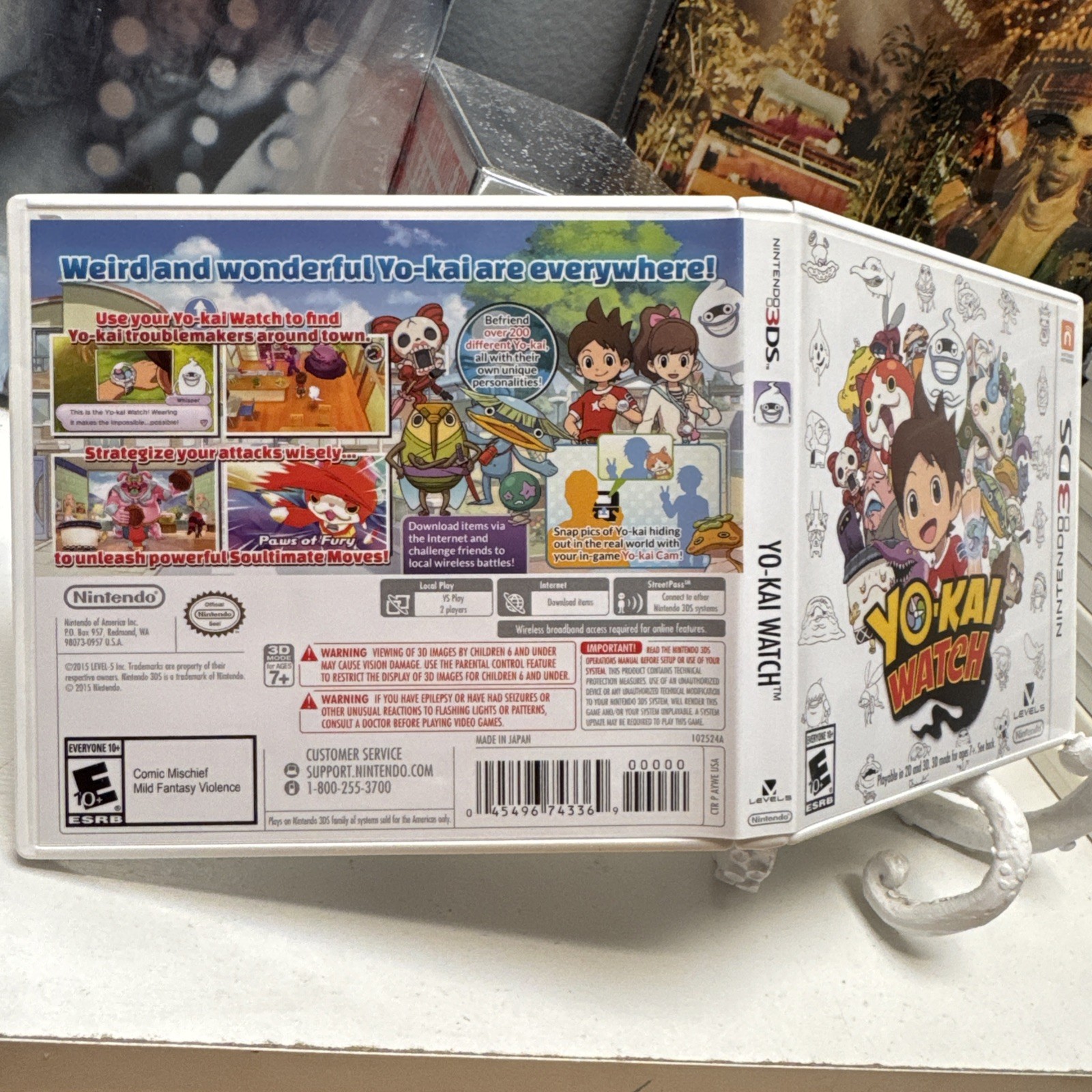Yo-Kai Watch (Nintendo 3DS) *CIB COMPLETE!! ~ 2015 RPG Epic Level 5